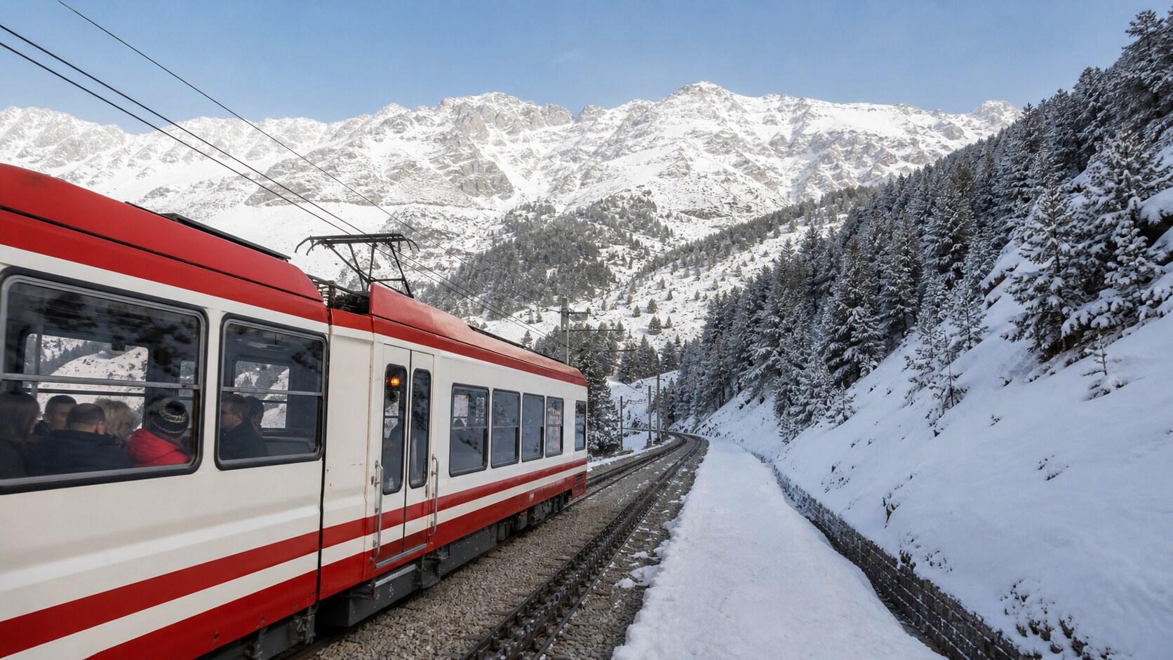 Vall de Núria in Winter by Rack Railway: A Non-Skier Day